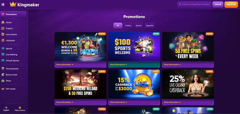 Scopri l'Esclusivo Gioco di Re nel Kingmaker Casino Online Italiano - panoramica