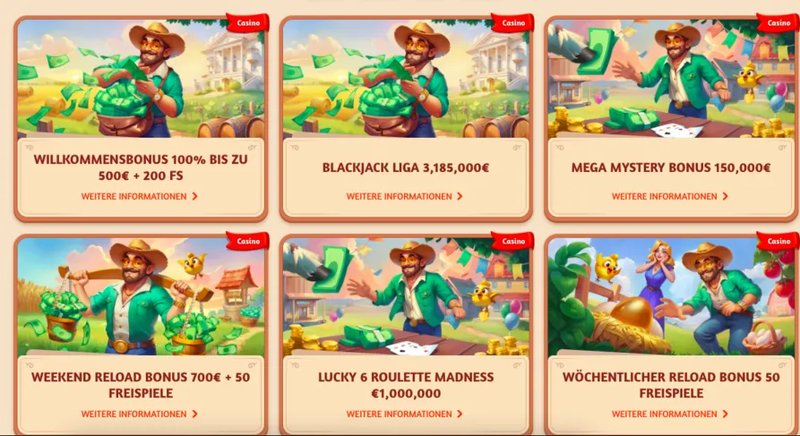 BillyBets Online Casino - Erfahrung und Bonus für Schweizer Spieler - overview